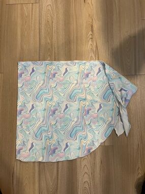 Princess Polly Pastel Swirl Swim Sarong in Light Blue, Lavender, Mint